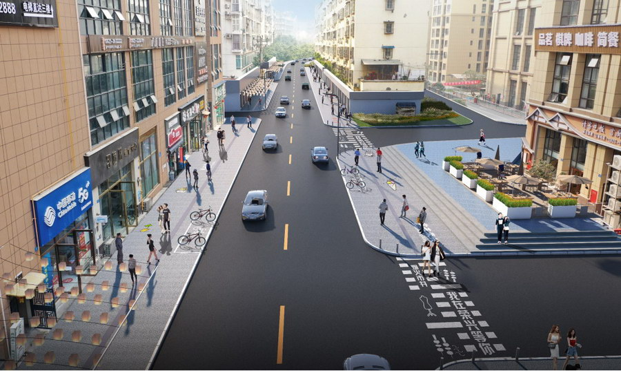 荣兴街改造的（凯旋城节点）效果图.png